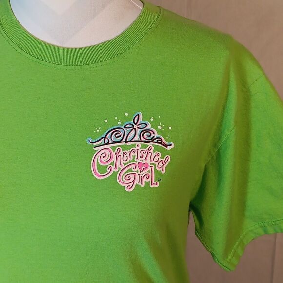 Cherished Girl Neon Green Tee - Picture 2 of 6